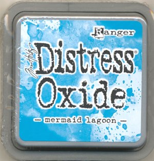 Mermaid lagoon, Distress, oxide pad, Tim Holtz.
